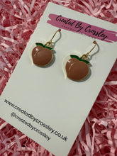 Load image into Gallery viewer, Peach Charm Earrings
