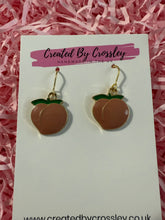 Load image into Gallery viewer, Peach Charm Earrings
