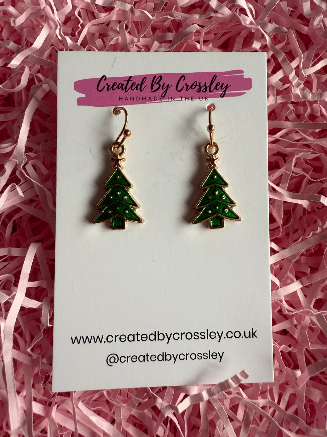 Christmas Tree Charm Earrings