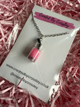 Load image into Gallery viewer, Pink Bubble Tea Charm Necklace
