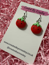 Load image into Gallery viewer, Tomato Charm Earrings
