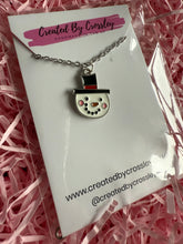 Load image into Gallery viewer, Snowman Charm Necklace
