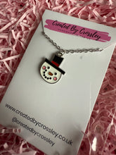 Load image into Gallery viewer, Snowman Charm Necklace
