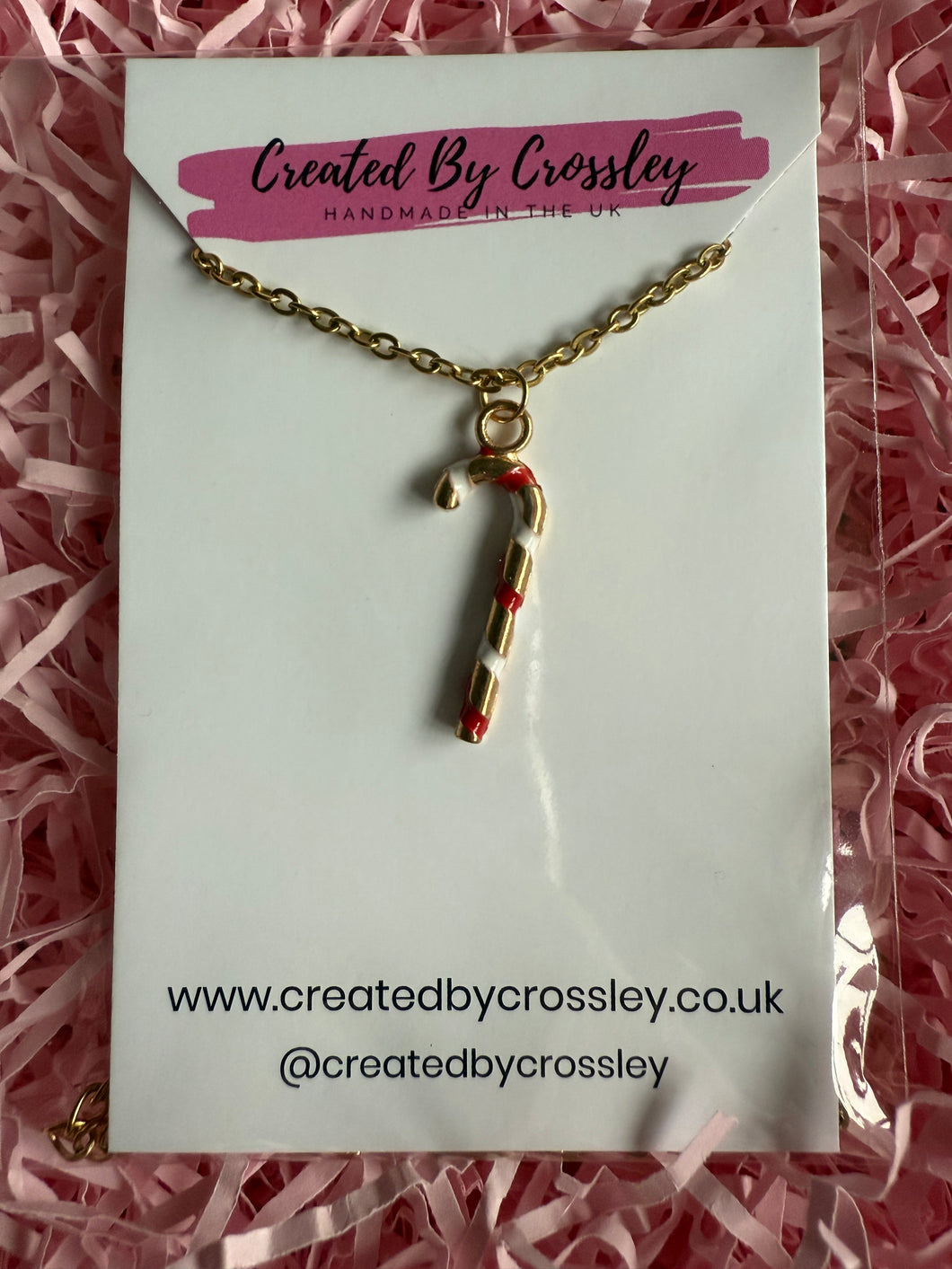Candycane Charm Necklace