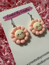 Load image into Gallery viewer, Light Pink Flower Earrings

