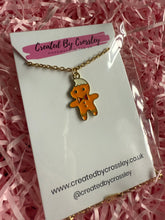 Load image into Gallery viewer, Gingerbread Man Charm Necklace
