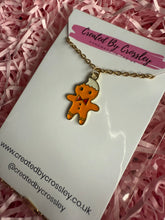 Load image into Gallery viewer, Gingerbread Man Charm Necklace
