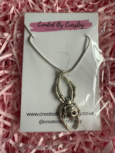 Load image into Gallery viewer, Spider Skull Charm Necklace
