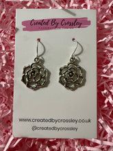 Load image into Gallery viewer, Rose Flower Charm Earrings

