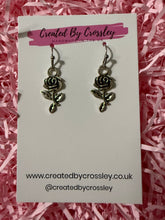 Load image into Gallery viewer, Rose Charm Earrings
