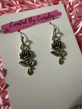 Load image into Gallery viewer, Rose Charm Earrings
