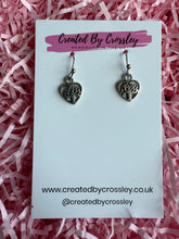Load image into Gallery viewer, Mini Tree Heart Earrings
