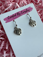 Load image into Gallery viewer, Mini Tree Heart Earrings
