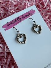 Load image into Gallery viewer, Bubble Heart Charm Earrings
