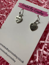 Load image into Gallery viewer, Mom Heart Earrings
