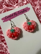 Load image into Gallery viewer, Cherry Heart Charm Earrings
