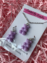 Load image into Gallery viewer, Gummy bear charm jewellery set
