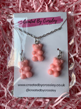 Load image into Gallery viewer, Gummy bear charm jewellery set

