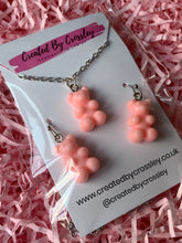 Load image into Gallery viewer, Gummy bear charm jewellery set
