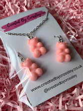 Load image into Gallery viewer, Gummy bear charm jewellery set
