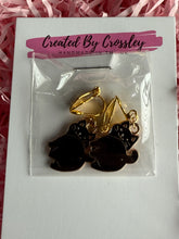 Load image into Gallery viewer, Black Cat Clip On Earrings
