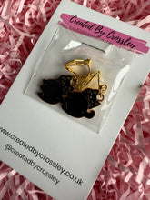 Load image into Gallery viewer, Black Cat Clip On Earrings
