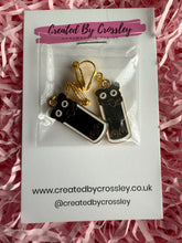 Load image into Gallery viewer, Black Cat Clip On Earrings
