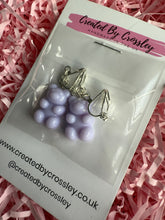 Load image into Gallery viewer, Lilac Gummy Bear Clip On Earrings
