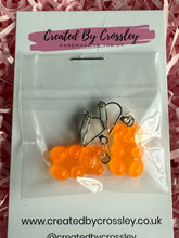 Load image into Gallery viewer, Orange Gummy Bear Clip On Earrings

