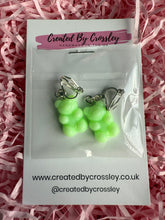 Load image into Gallery viewer, Light Green Gummy Bear Clip On Earrings

