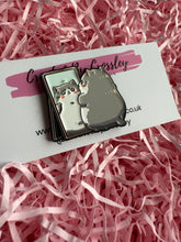 Load image into Gallery viewer, Mirror Cat Pin Badge
