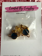 Load image into Gallery viewer, Blue Planet Clip On Earrings

