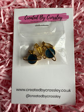 Load image into Gallery viewer, Blue Planet Clip On Earrings
