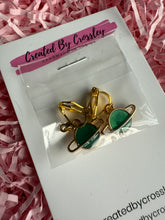 Load image into Gallery viewer, Green Planet Clip On Earrings
