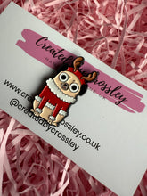 Load image into Gallery viewer, Christmas Pug Dog Pin Badge
