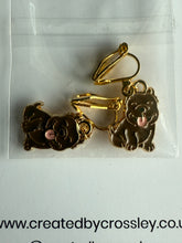 Load image into Gallery viewer, Bulldog Dog Clip On Earrings
