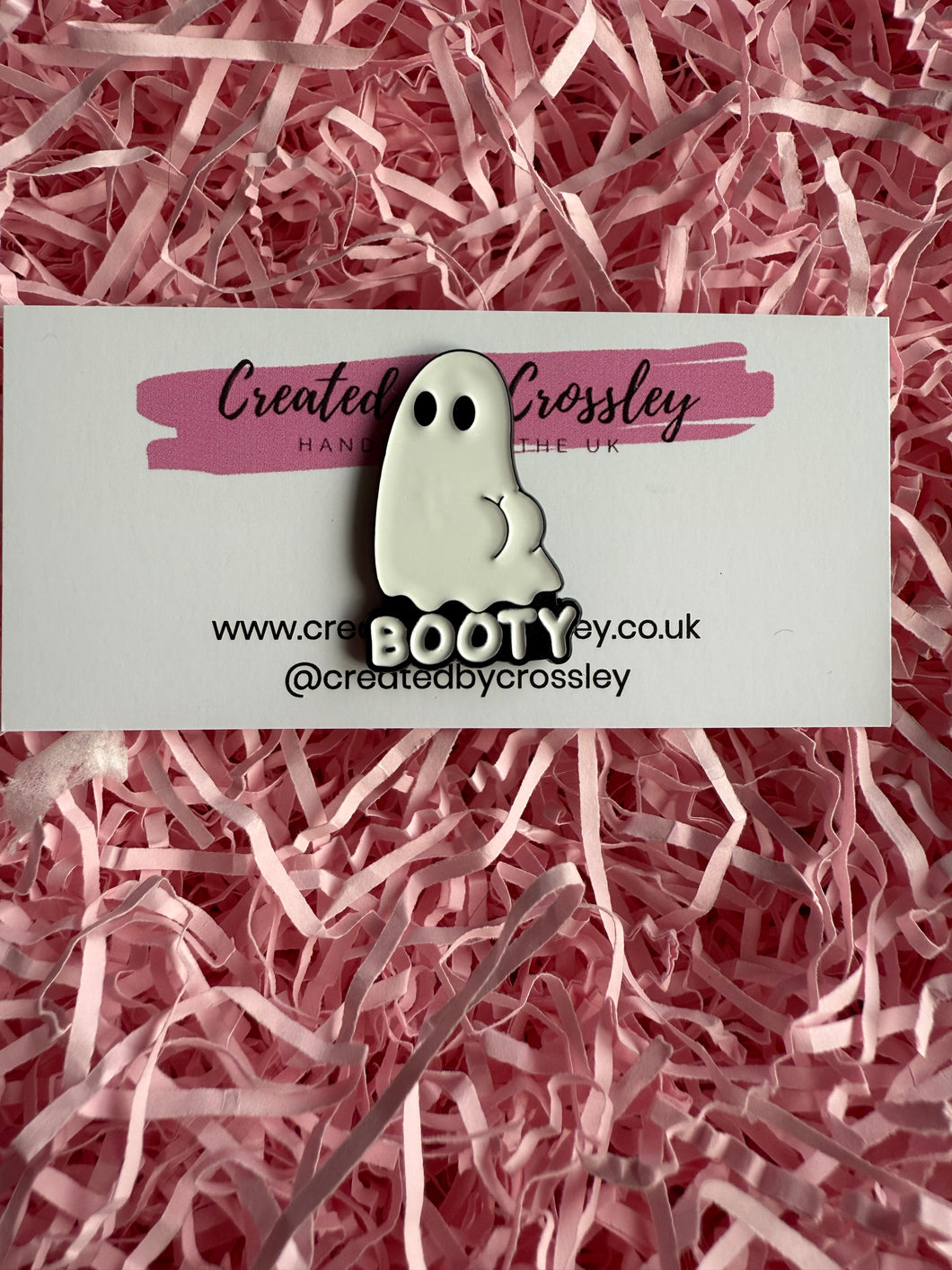 Booty Ghost Pin Badge