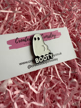 Load image into Gallery viewer, Booty Ghost Pin Badge
