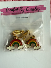 Load image into Gallery viewer, Rainbow Clip On Earrings
