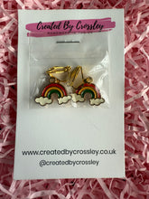 Load image into Gallery viewer, Rainbow Clip On Earrings
