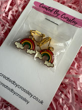 Load image into Gallery viewer, Rainbow Clip On Earrings
