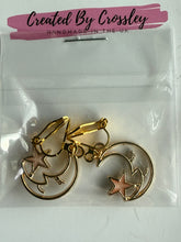 Load image into Gallery viewer, Moon Star Clip On Earrings
