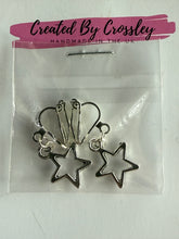 Load image into Gallery viewer, Star Outline Clip On Earrings
