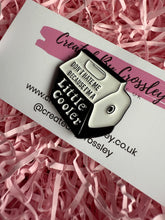 Load image into Gallery viewer, “Don’t hate me because I’m a little cooler” Pin Badge
