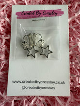 Load image into Gallery viewer, Star Outline Clip On Earrings
