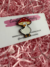 Load image into Gallery viewer, Mushroom Duck Pin Badge
