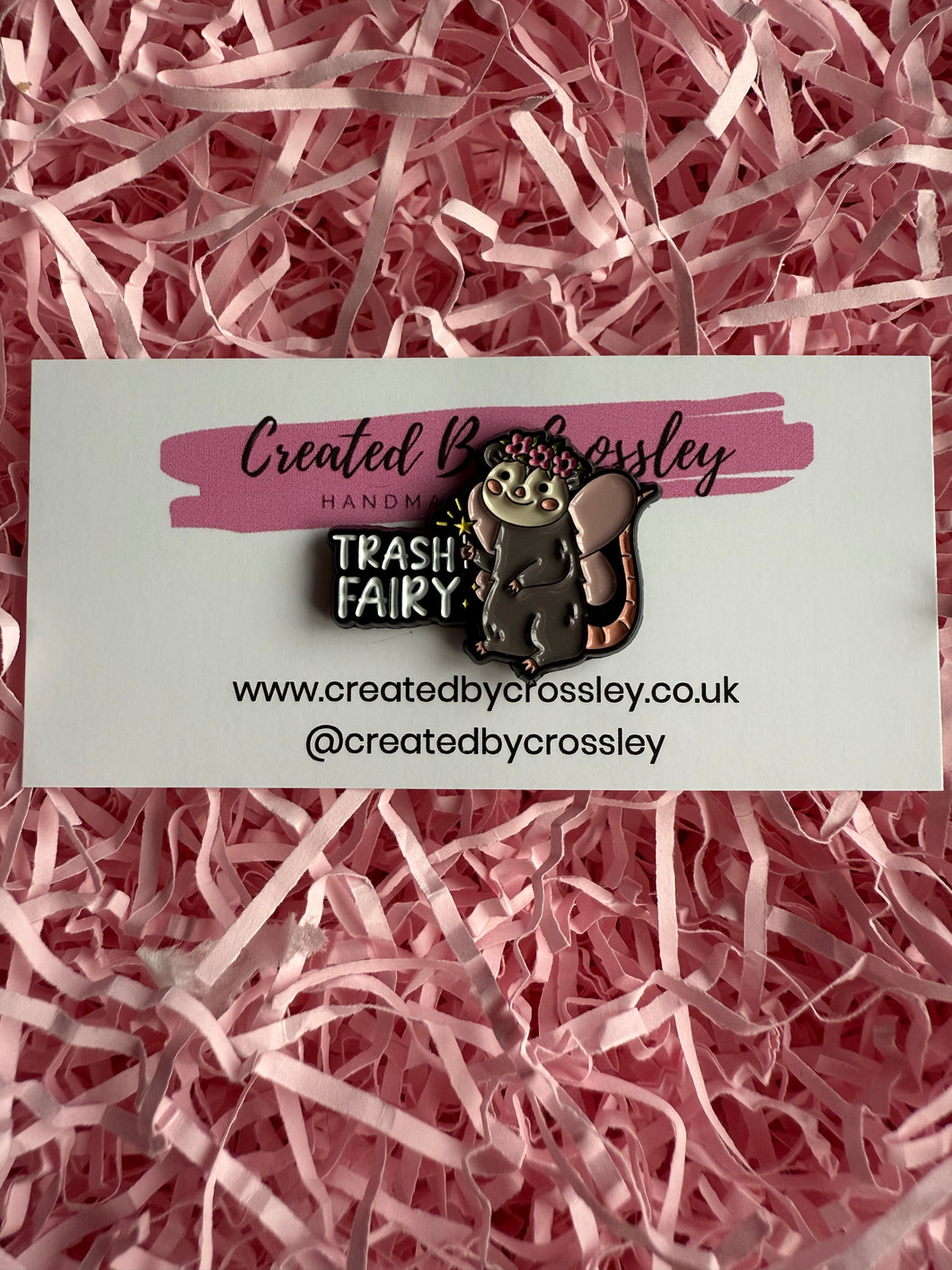 “Trash Fairy” Possum Pin Badge