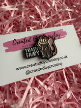 Load image into Gallery viewer, “Trash Fairy” Possum Pin Badge
