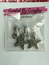 Load image into Gallery viewer, Gem Star Clip On Earrings
