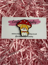 Load image into Gallery viewer, Mushroom Dog Pin Badge
